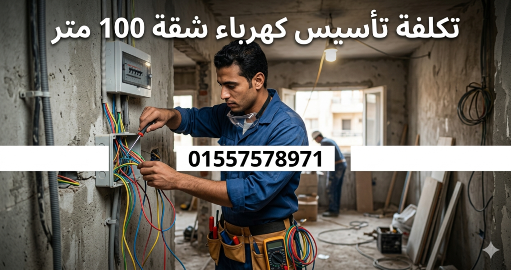 تكلفة تأسيس كهرباء شقة 100 متر